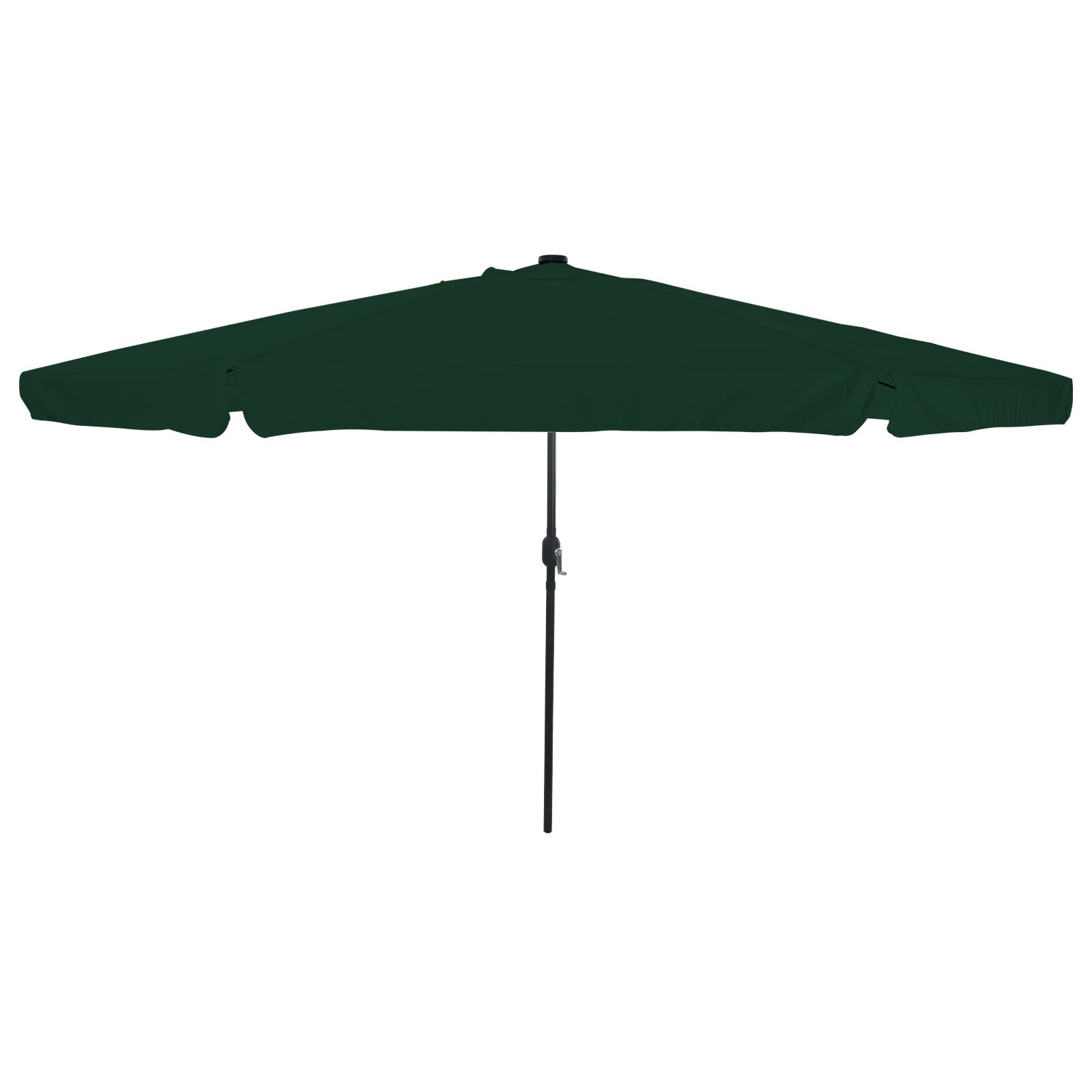 vidaXL Umbrela de grădină  cu lumini LED ø395x245 cm Verde