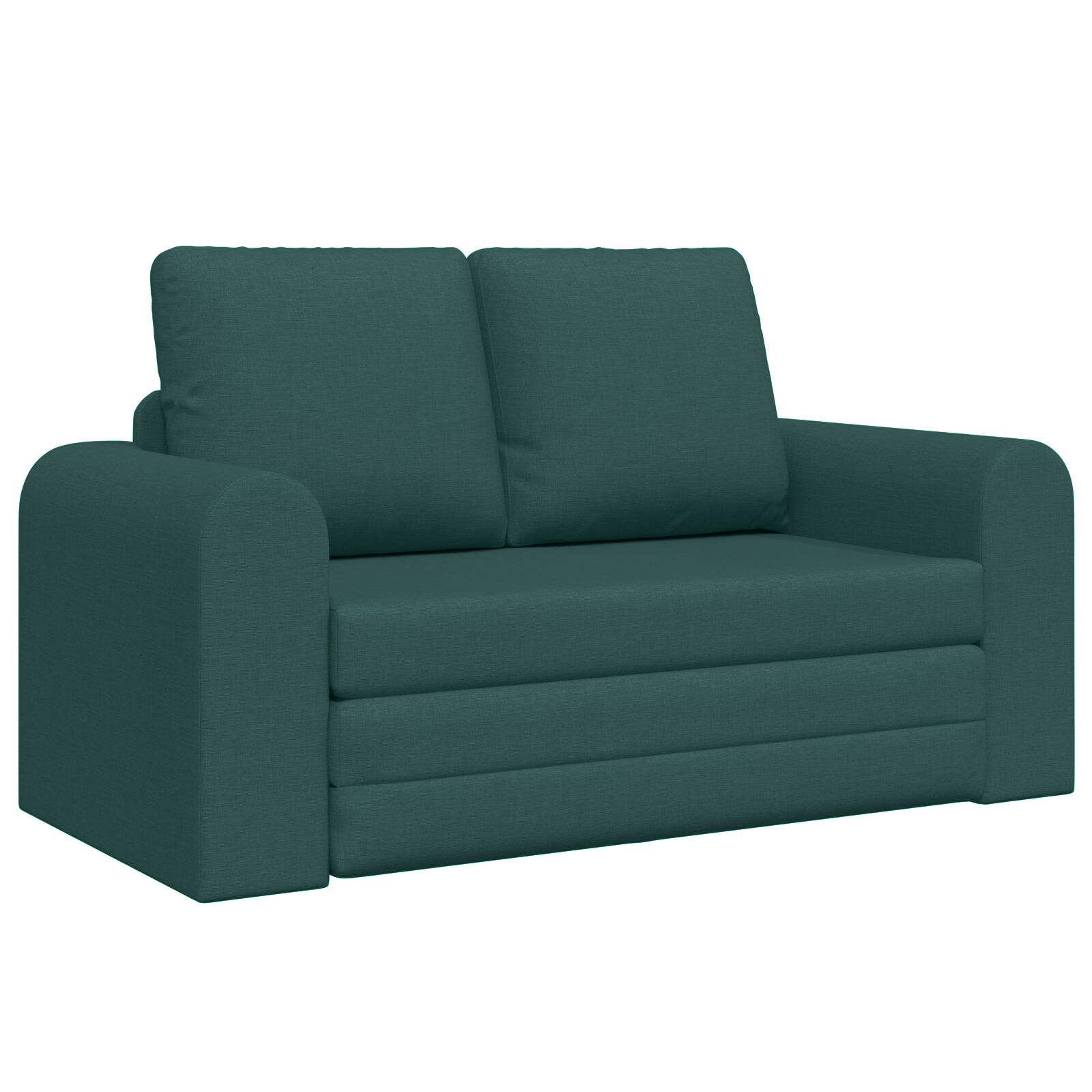 vidaXL Floor Sofa Bed 2-u-1 Tamnozeleni 148x71x83 cm Tkanina
