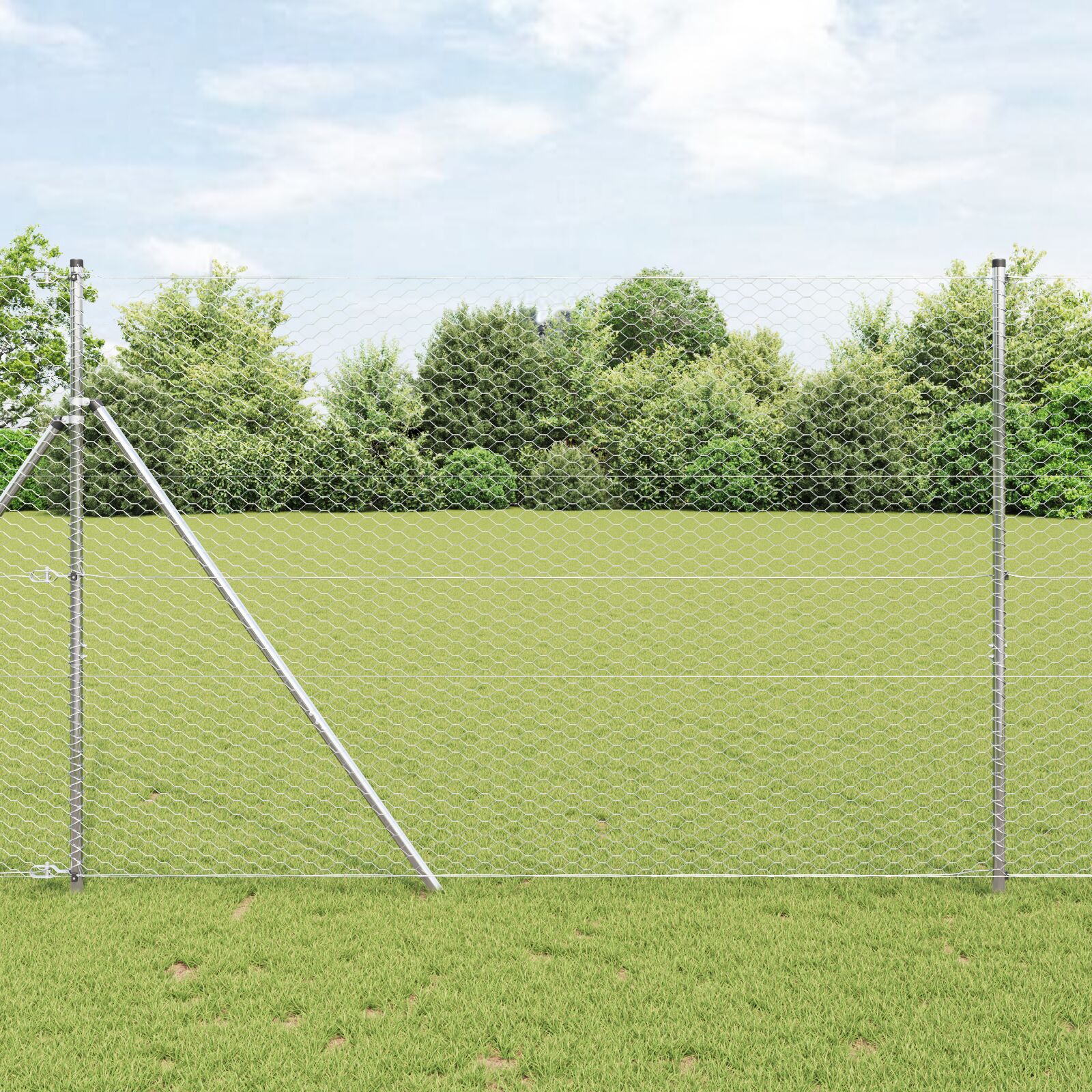 Heksagonalna Ograda 1.6x25 m Pocinčani Čelik