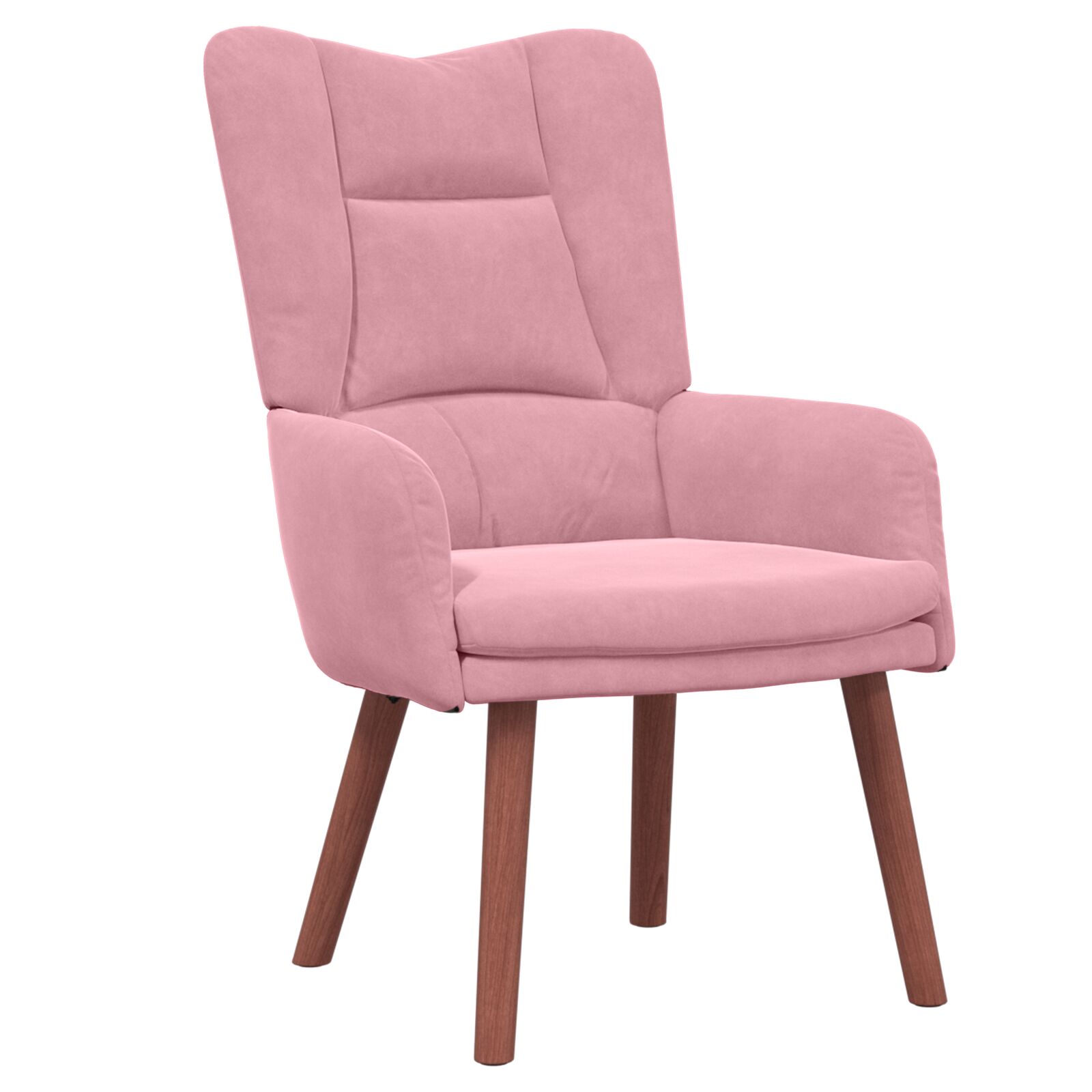 Afslappende Stol Pink Fløjl
