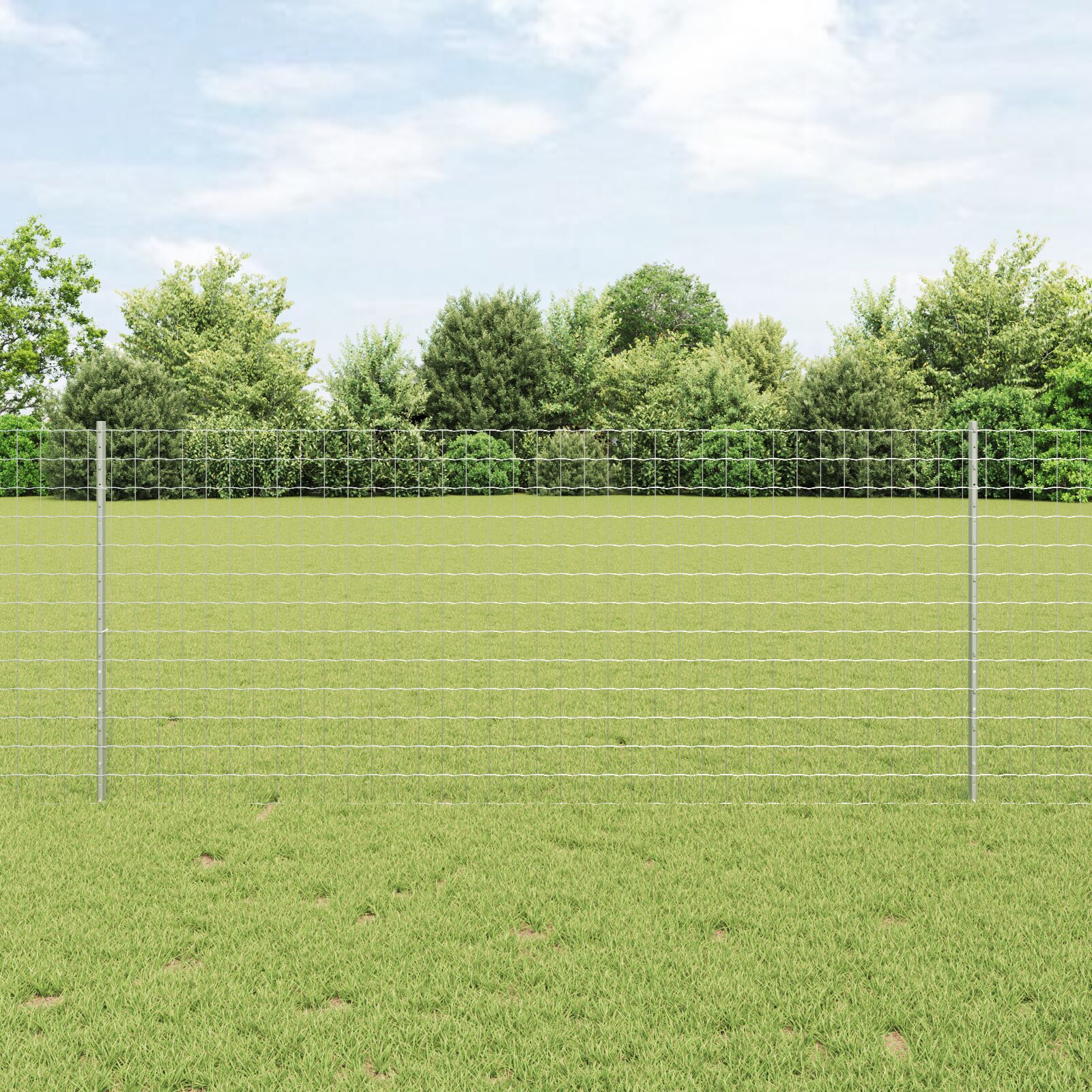 vidaXL Set ograde Set od 2 Pocinčani čelik 25 x 1 m Izdržljiv