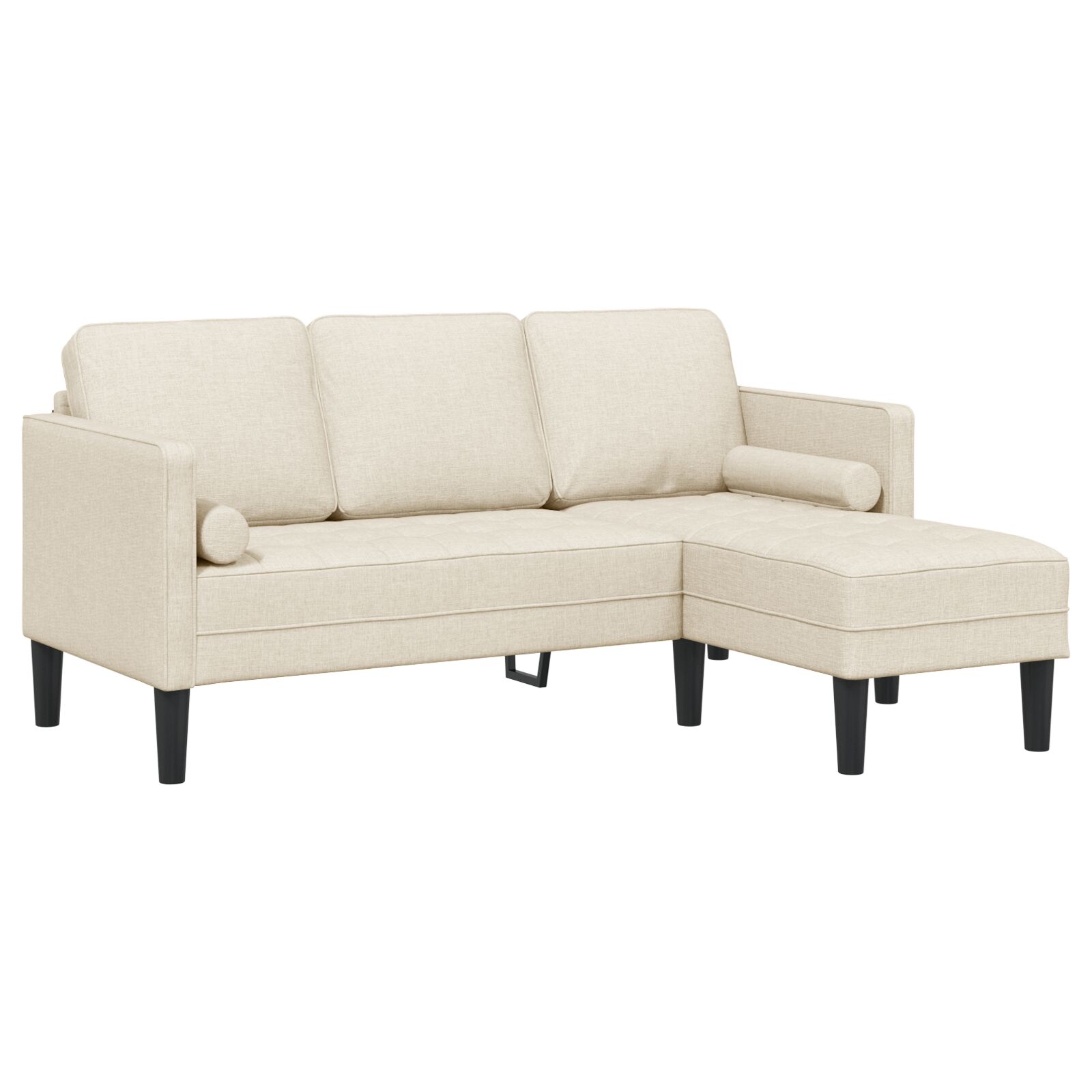 vidaXL kutna garnitura s 3 sjedala od platna 160 cm