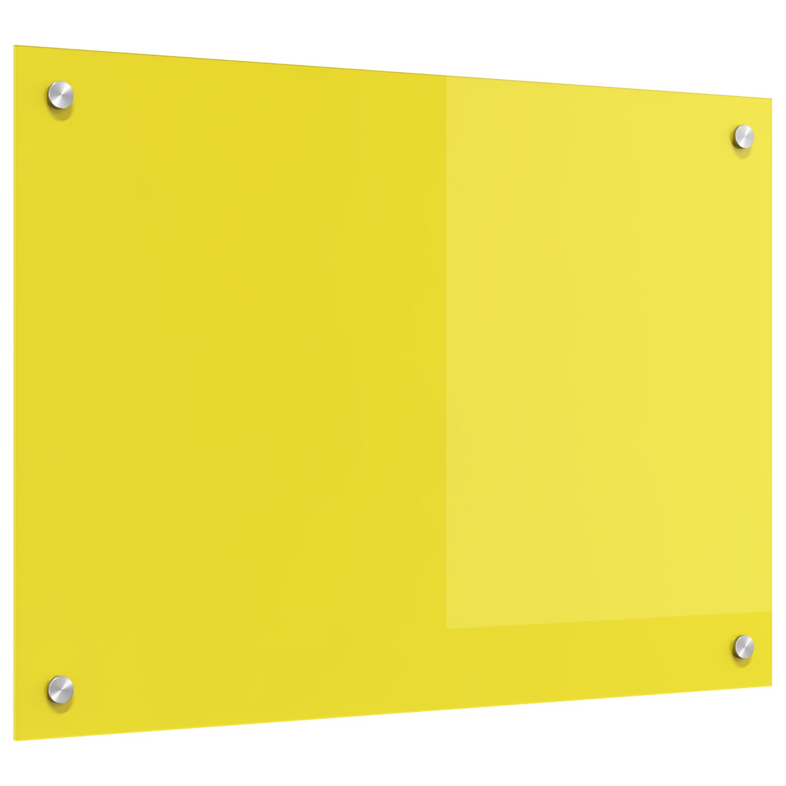 vidaXL Placă backsplash pentru bucătărie  galben 70x50x0,6 cm din sticlă securizată