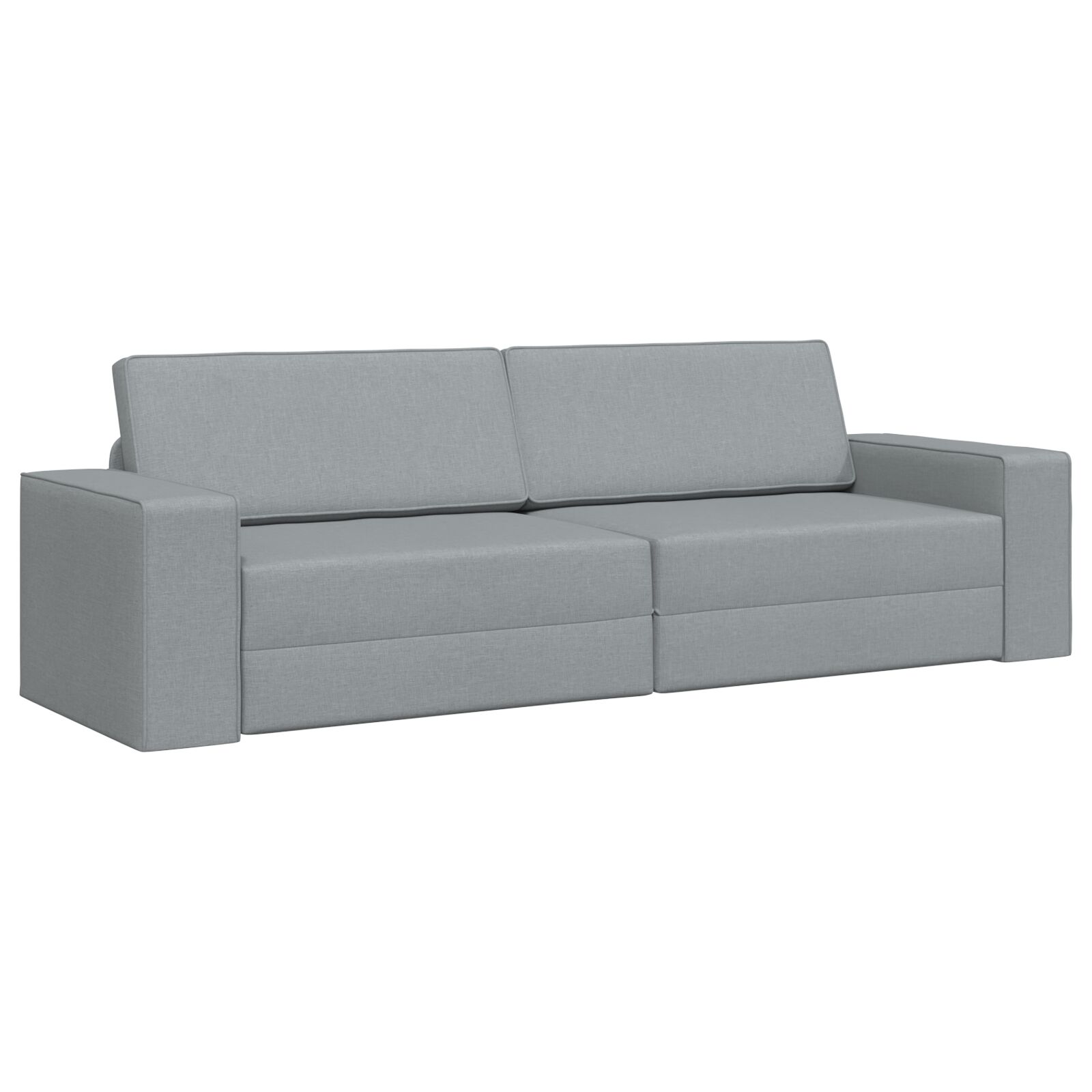 vidaXL Tepih Kauč Krevet 2-u-1 Svijetlo Siva 245x150x60.5 cm Tkanina