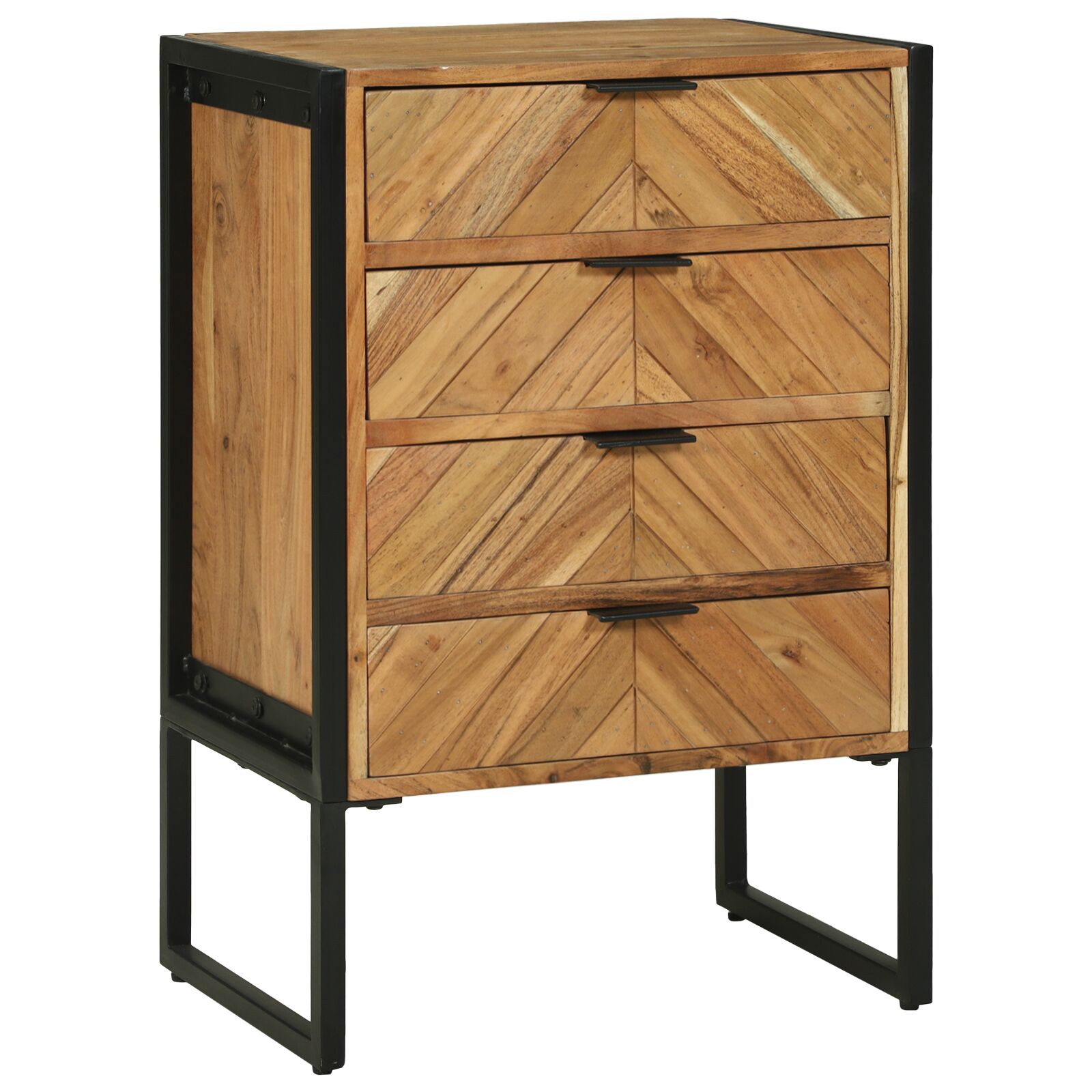 vidaXL Highboard 50x35x75 cm Masivno drvo od bagremovog drveta