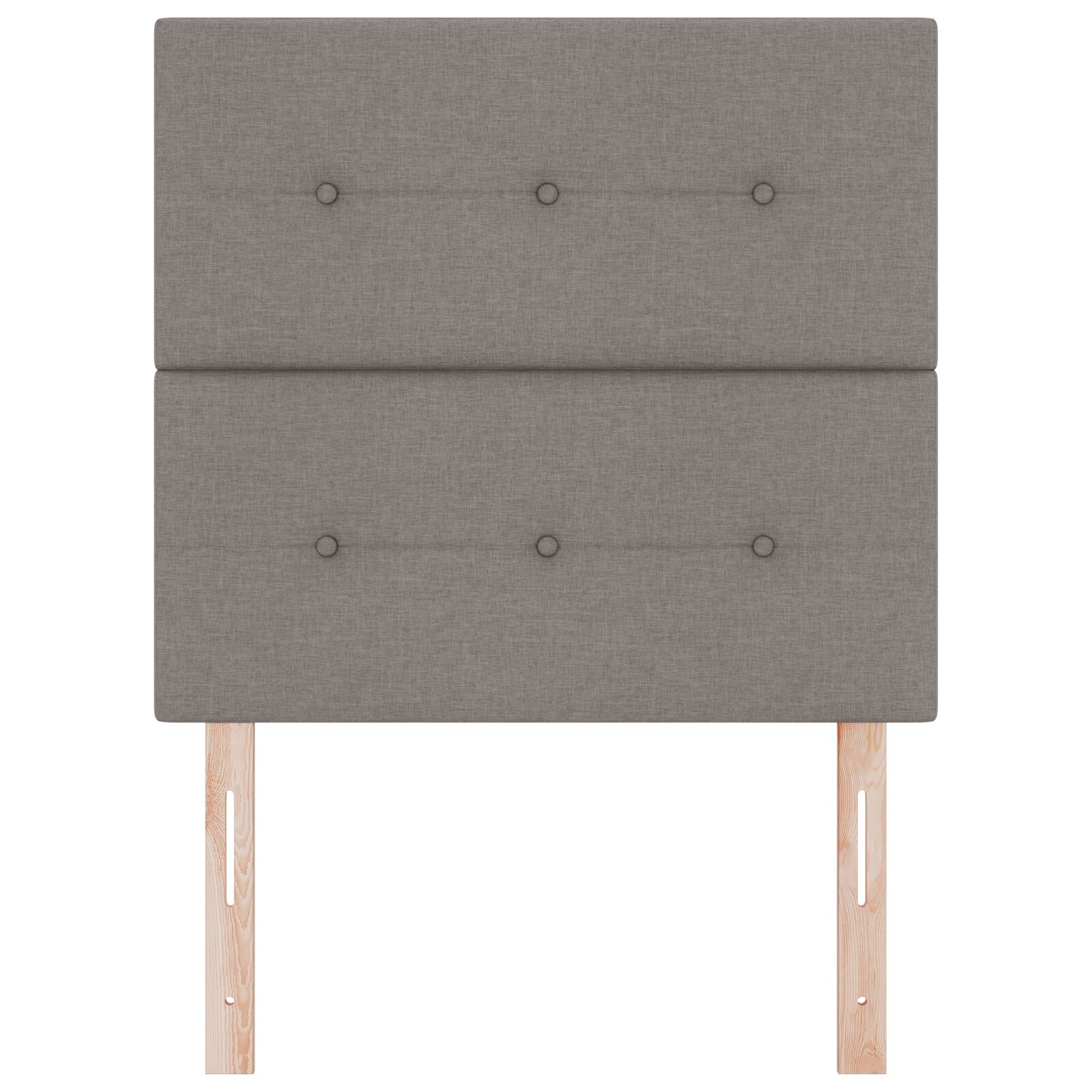 Headboard Button Tufted Taupe 90 cm Fabric vidaXL - Picture 27 of 93