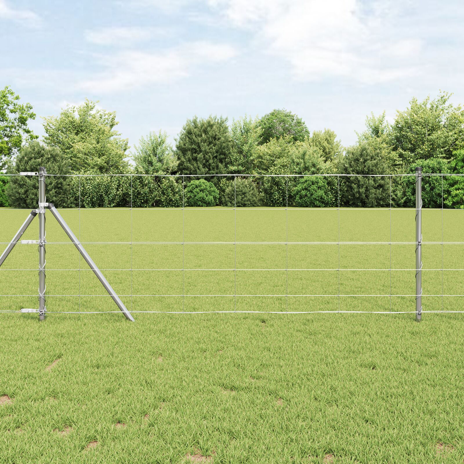 Markhegn 0.8x25 m Galvaniseret stål