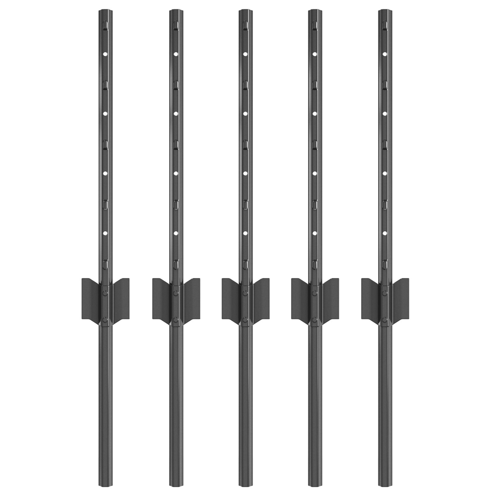 Aiapostid 5 tükki U-kanal Hall 40 cm teras