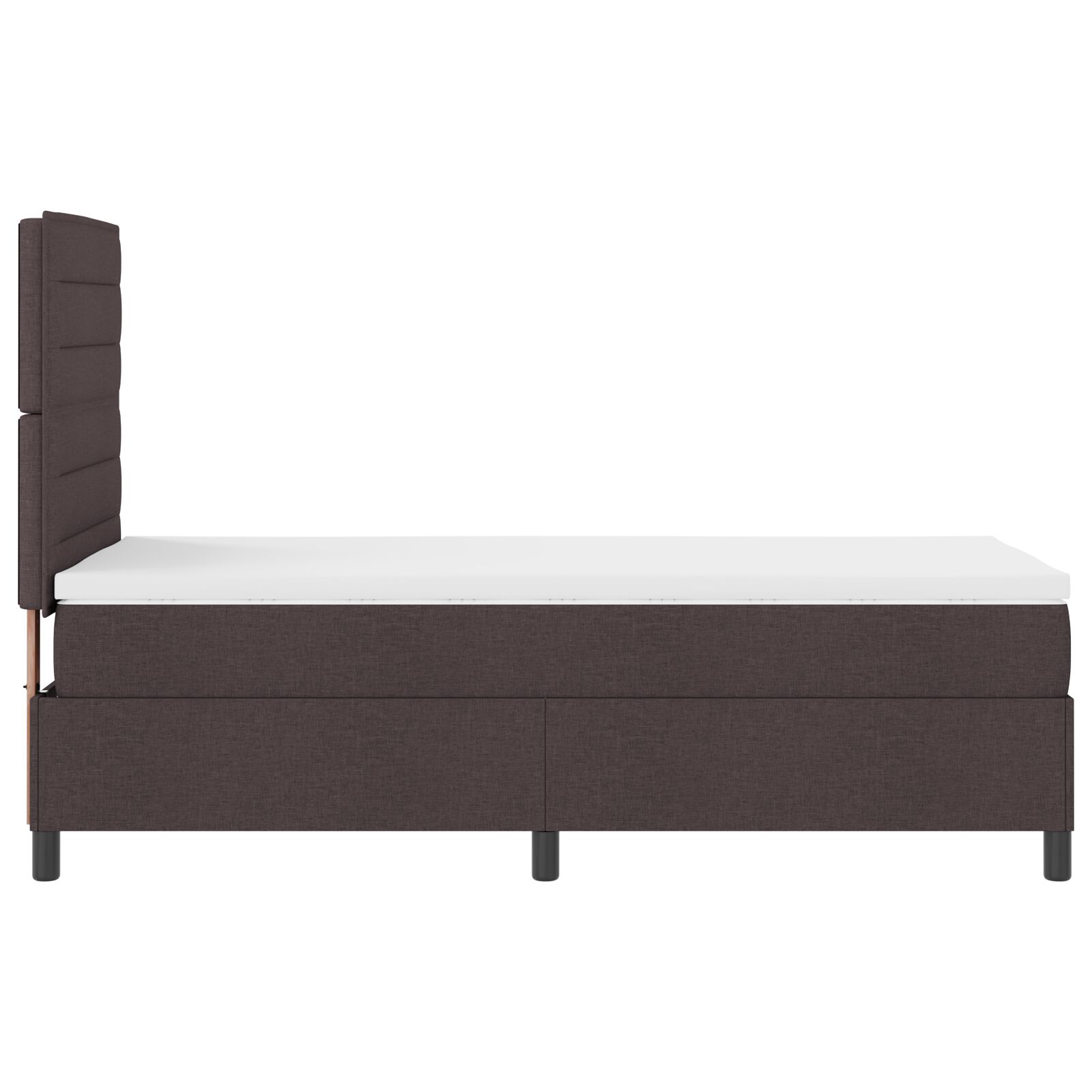 Félágymatrac Matrac Sötétbarna 90x200 cm Szövet 