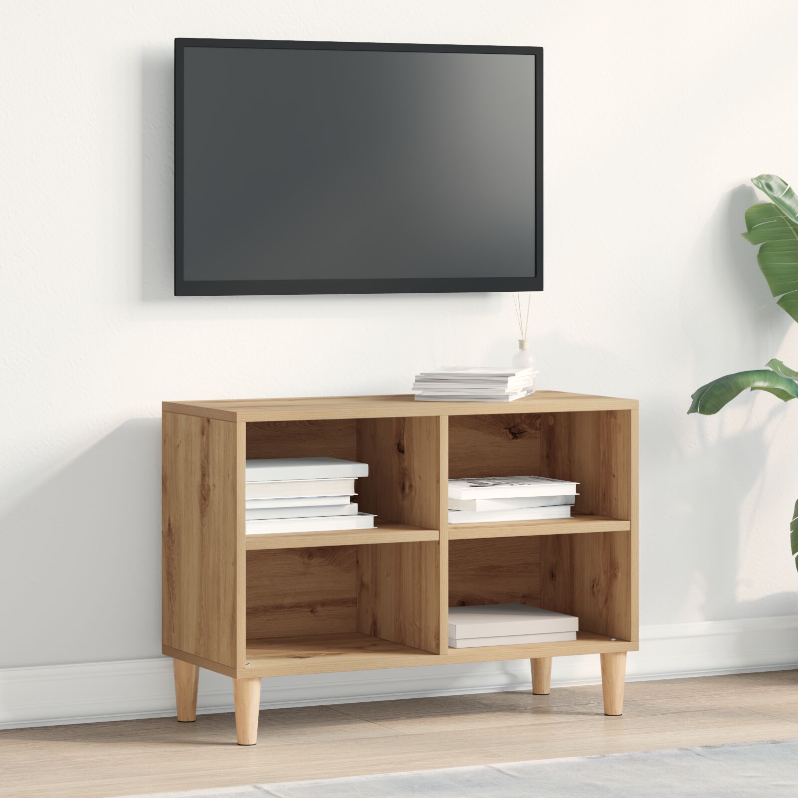 vidaXL TV Schrank Artisan Eiche Holzwerkstoff Regulär