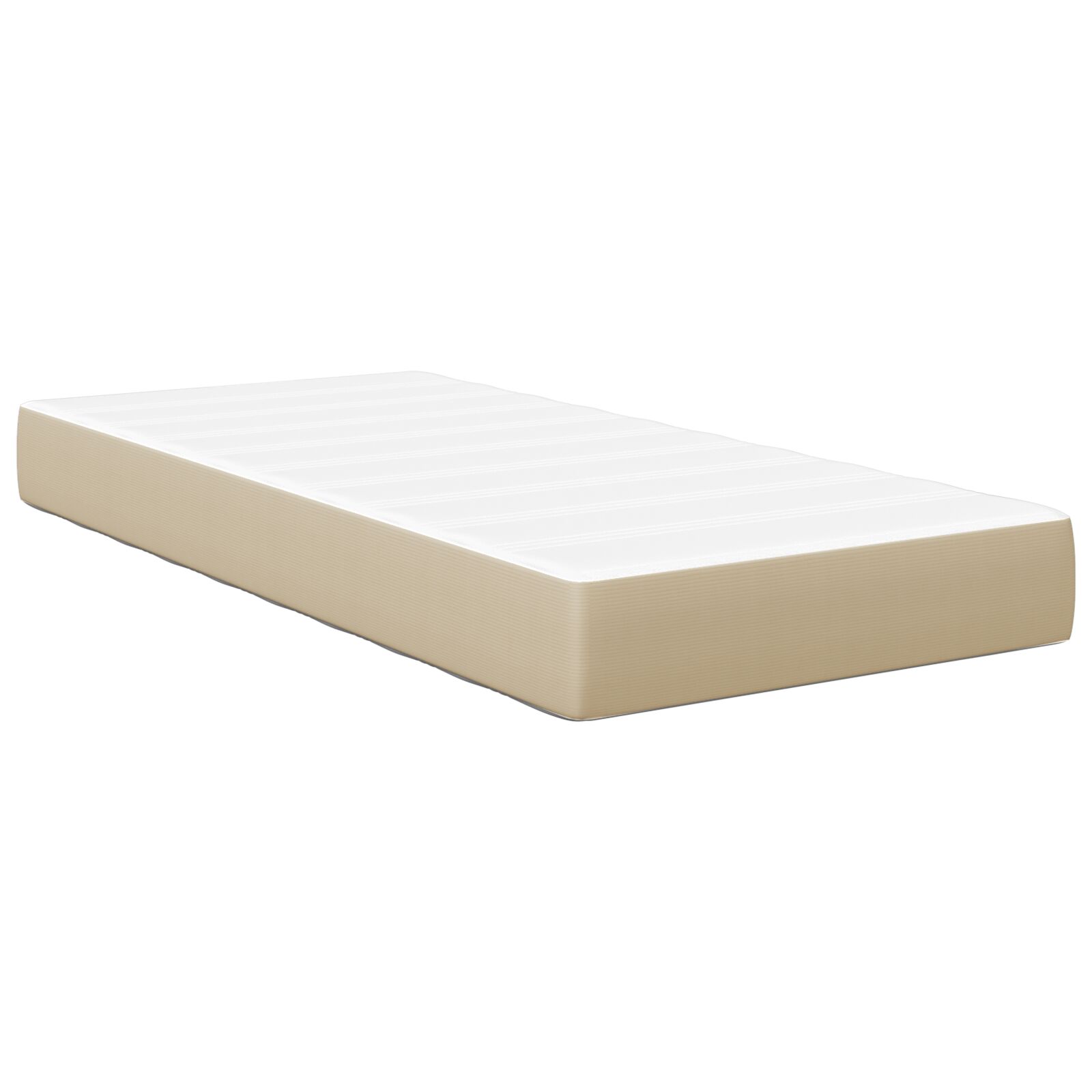 Pocket Spring Matras Lichtgroen Grijs Medium 100x200x20 cm Stof