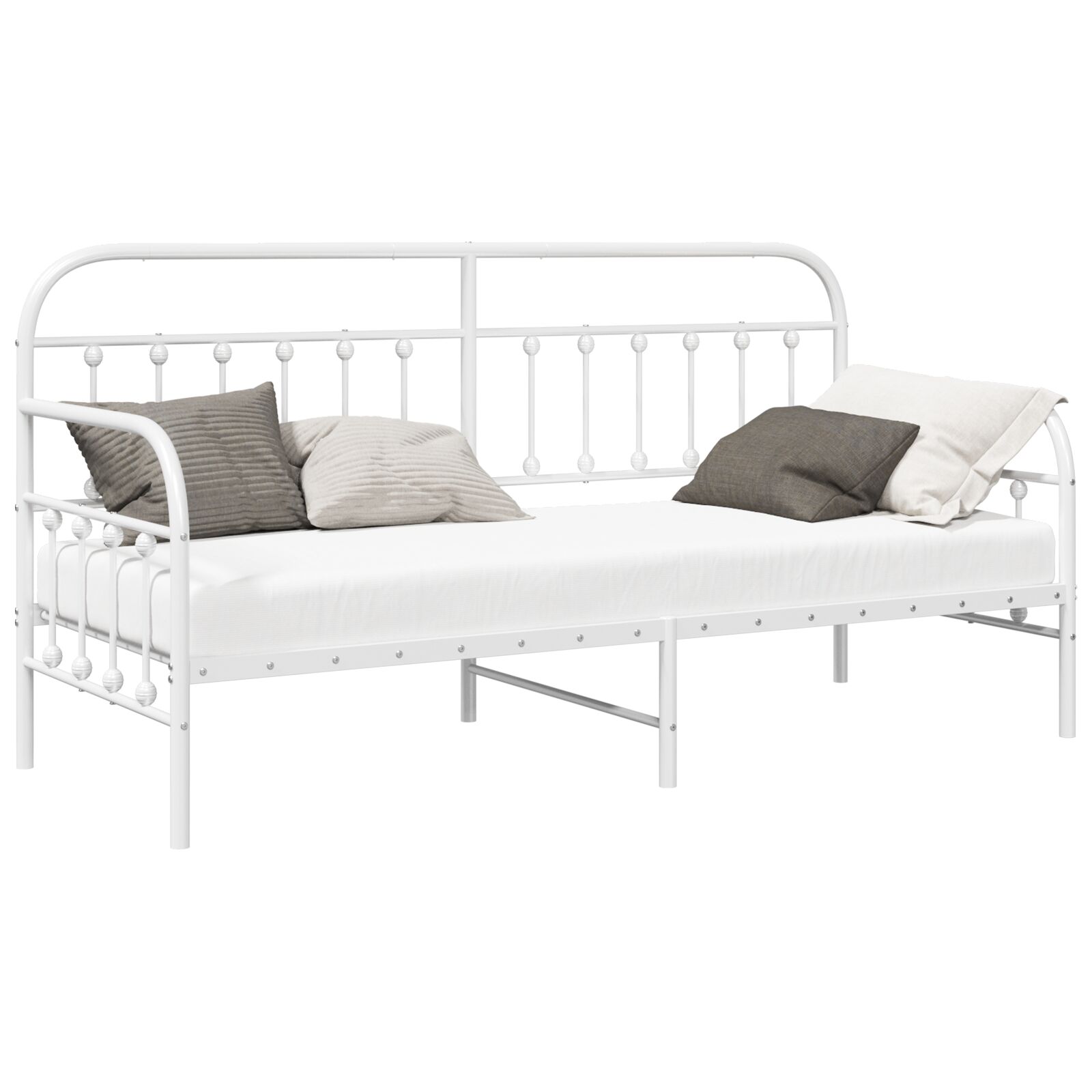 Okvir za krevet bijeli 75x190 cm čelik