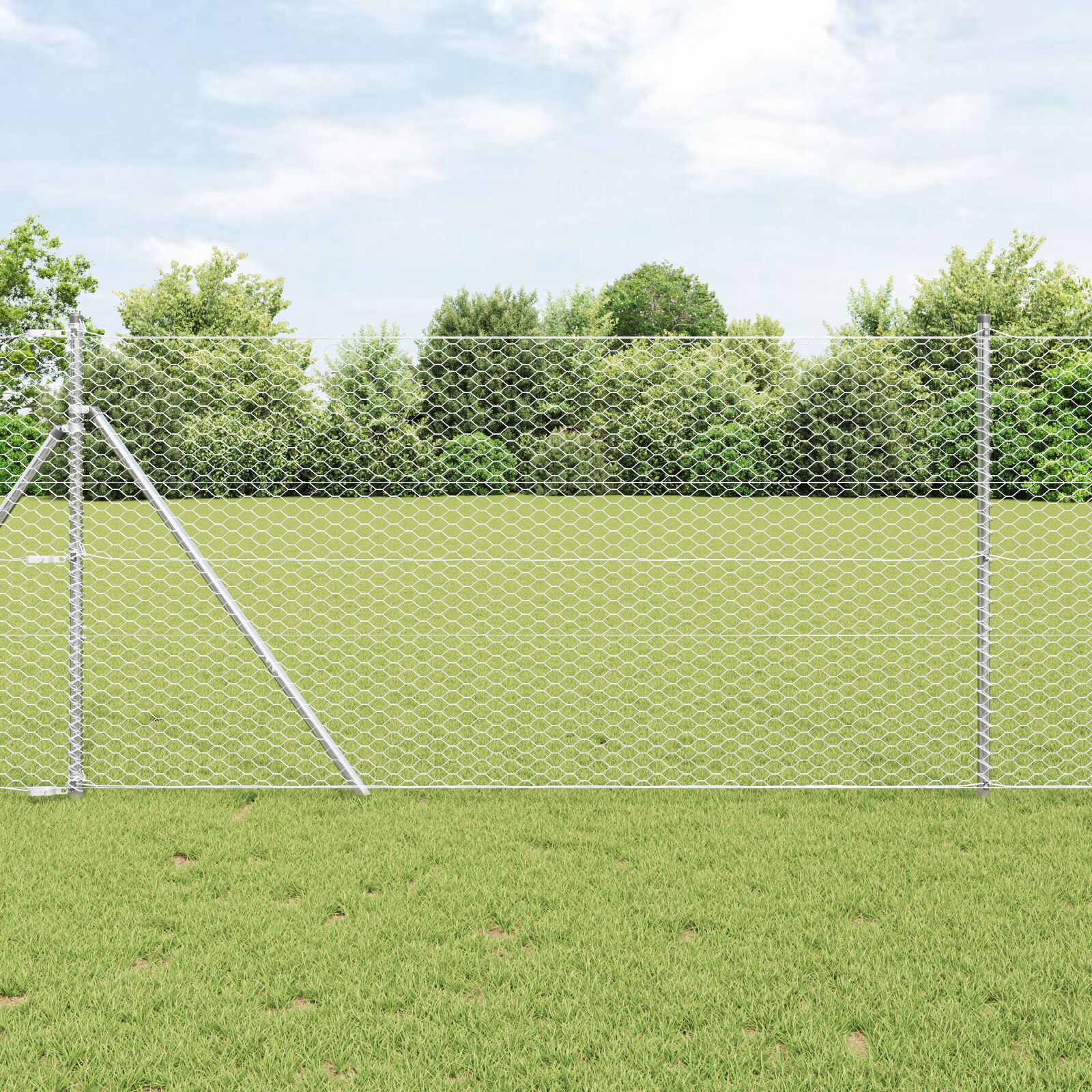 Hexagon Ograda 1.4x25 m Pocinčani Čelik