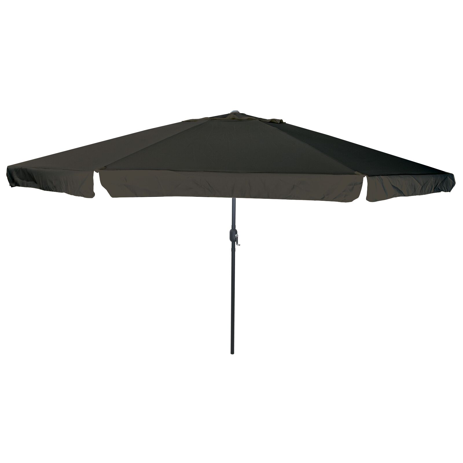 vidaXL Umbrelă de grădină  ø395x245 cm Neagră