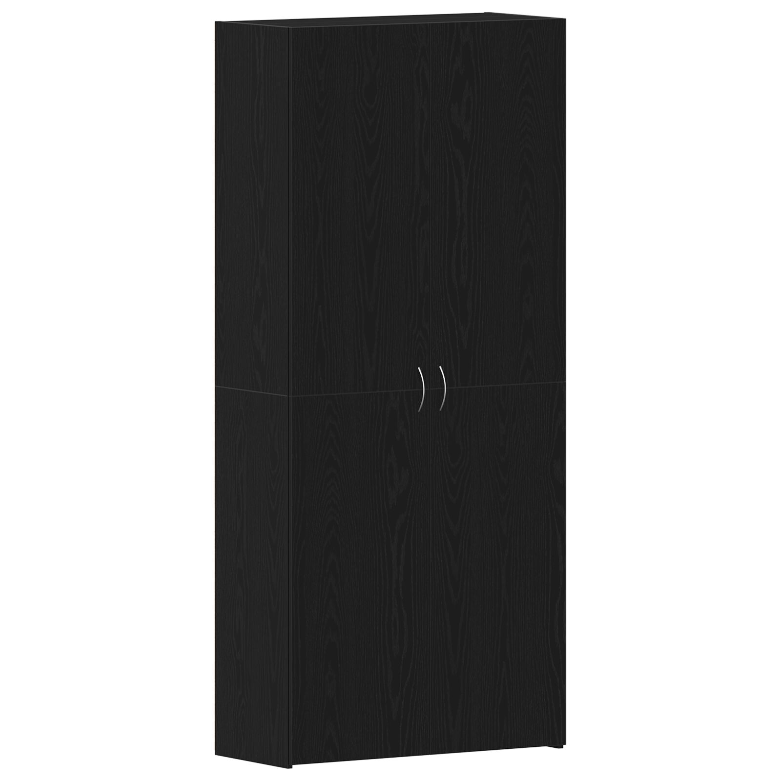 vidaXL Ormar za cipele Crni hrast 80x35,5x180 cm Konstruirano drvo