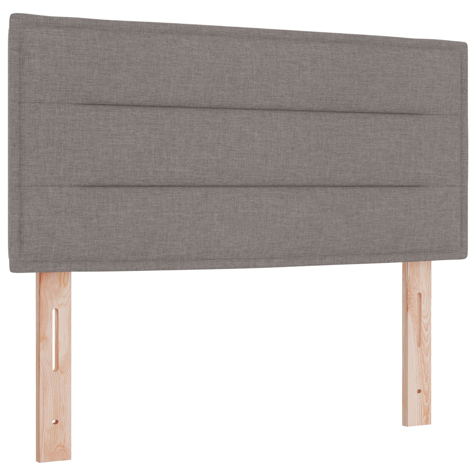 LED-päätylauta Linjamalli Taupe 90 cm Kangas