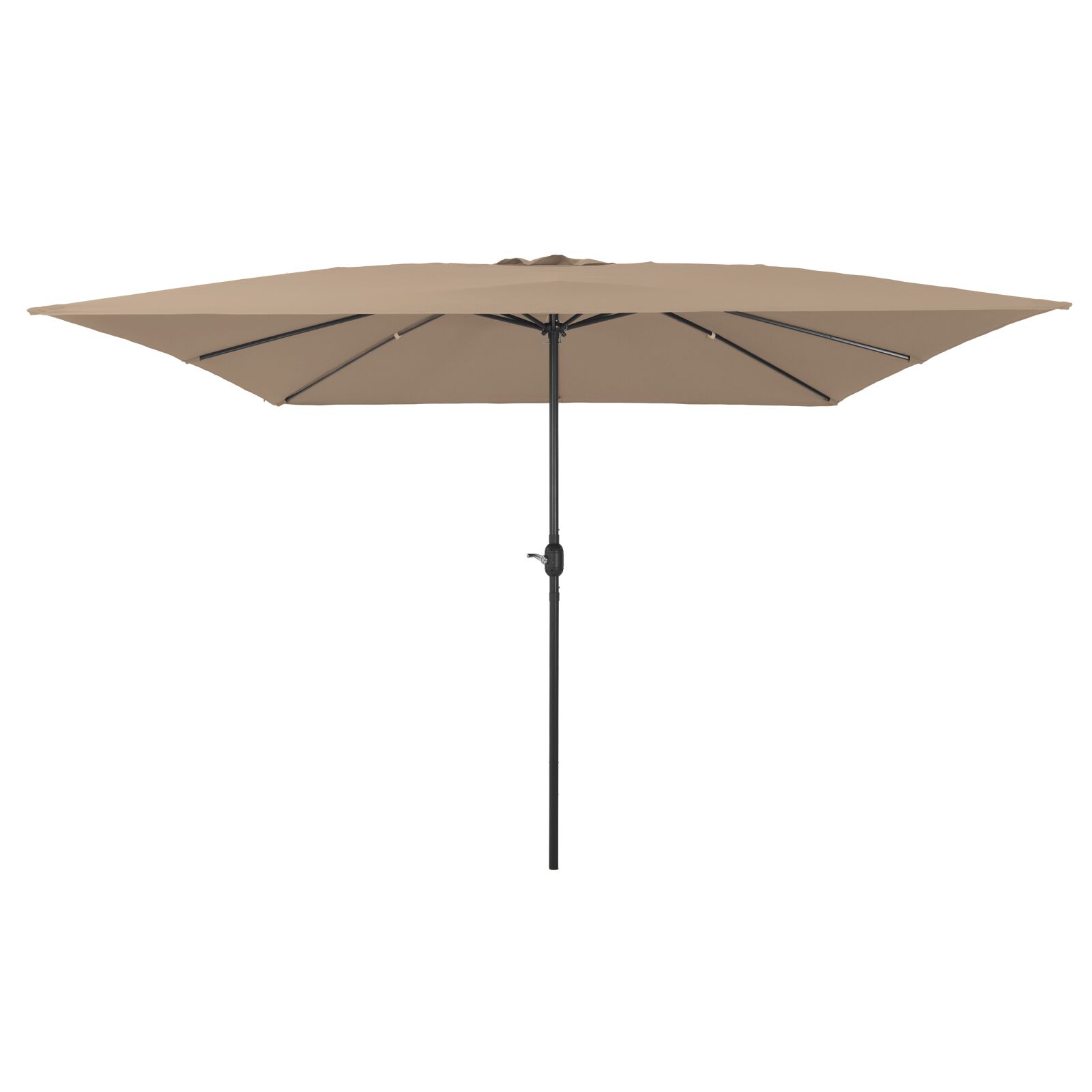 Kvadratni vrtni suncobran 295x245 cm taupe