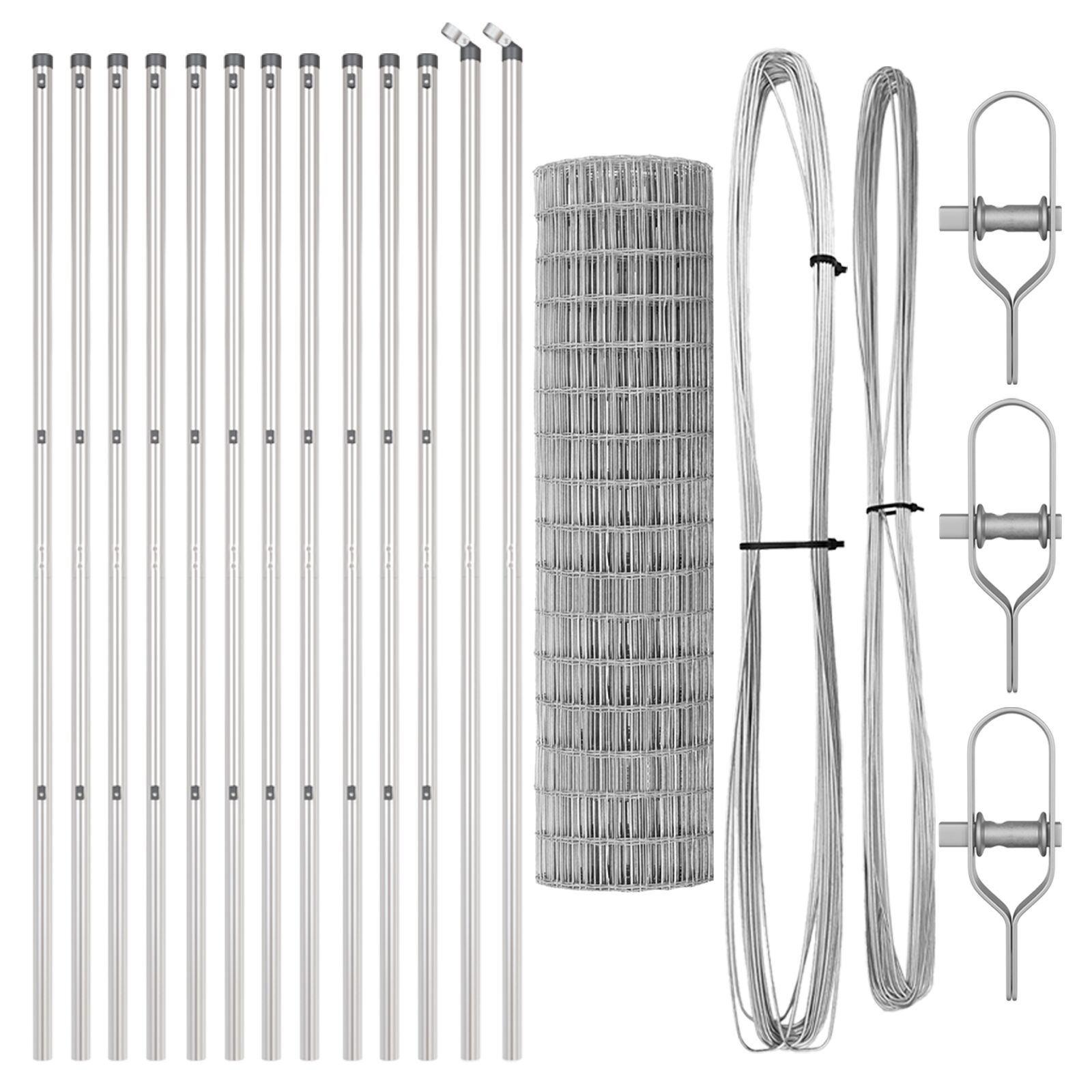 vidaXL Euro Ograda s 13 Stupova 1.2x25 m Galvanizirani Čelik