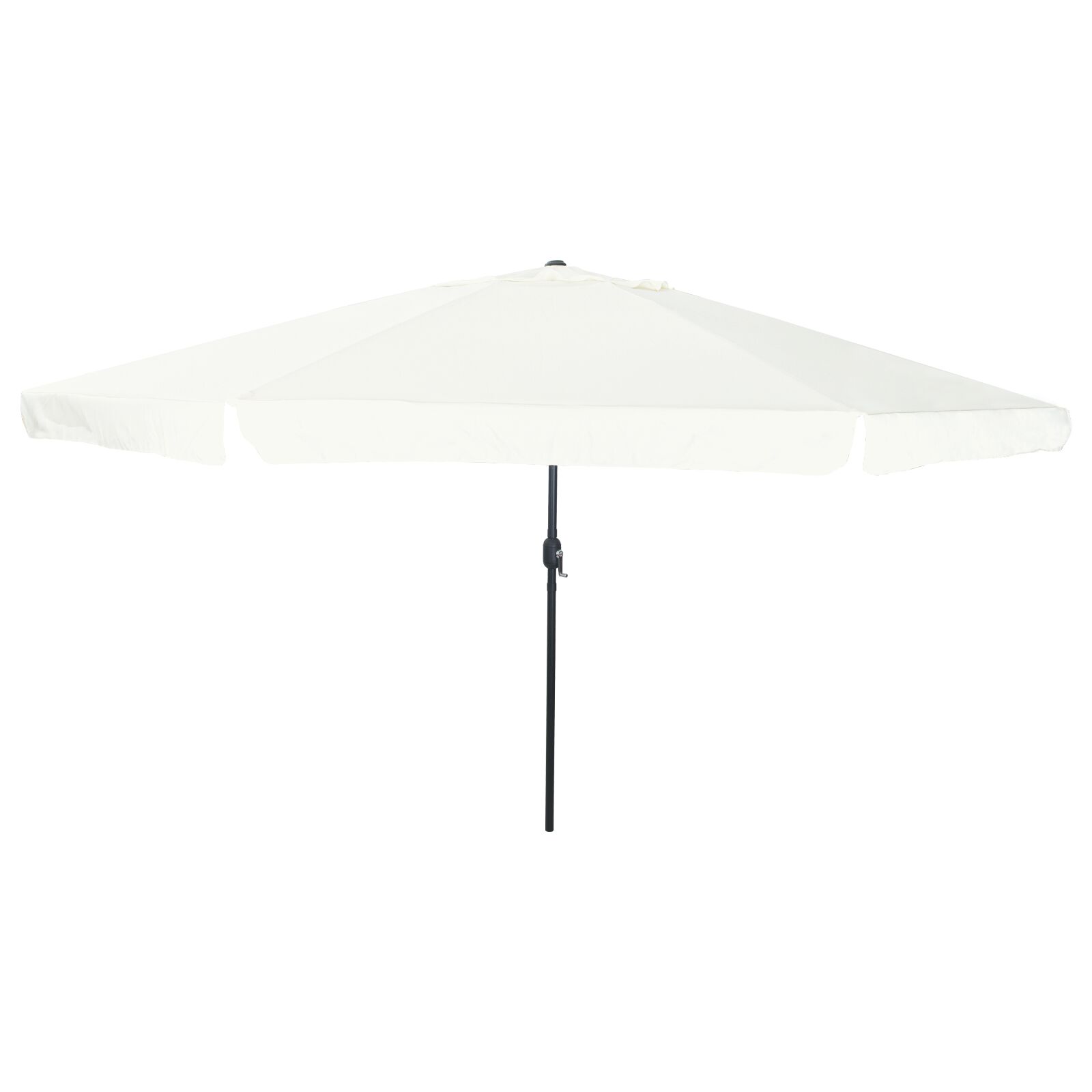 vrtni suncobran ø395x245 cm pijesak bijeli