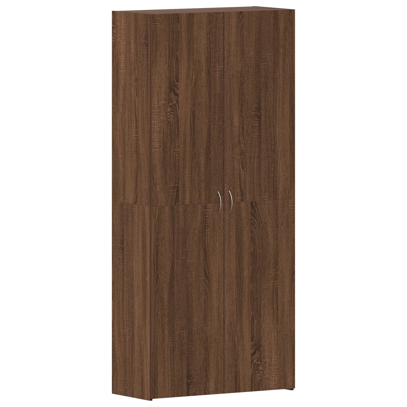 vidaXL Ormar za cipele Smeđa hrastovina 80x35,5x180 cm Igrađeni drvo
