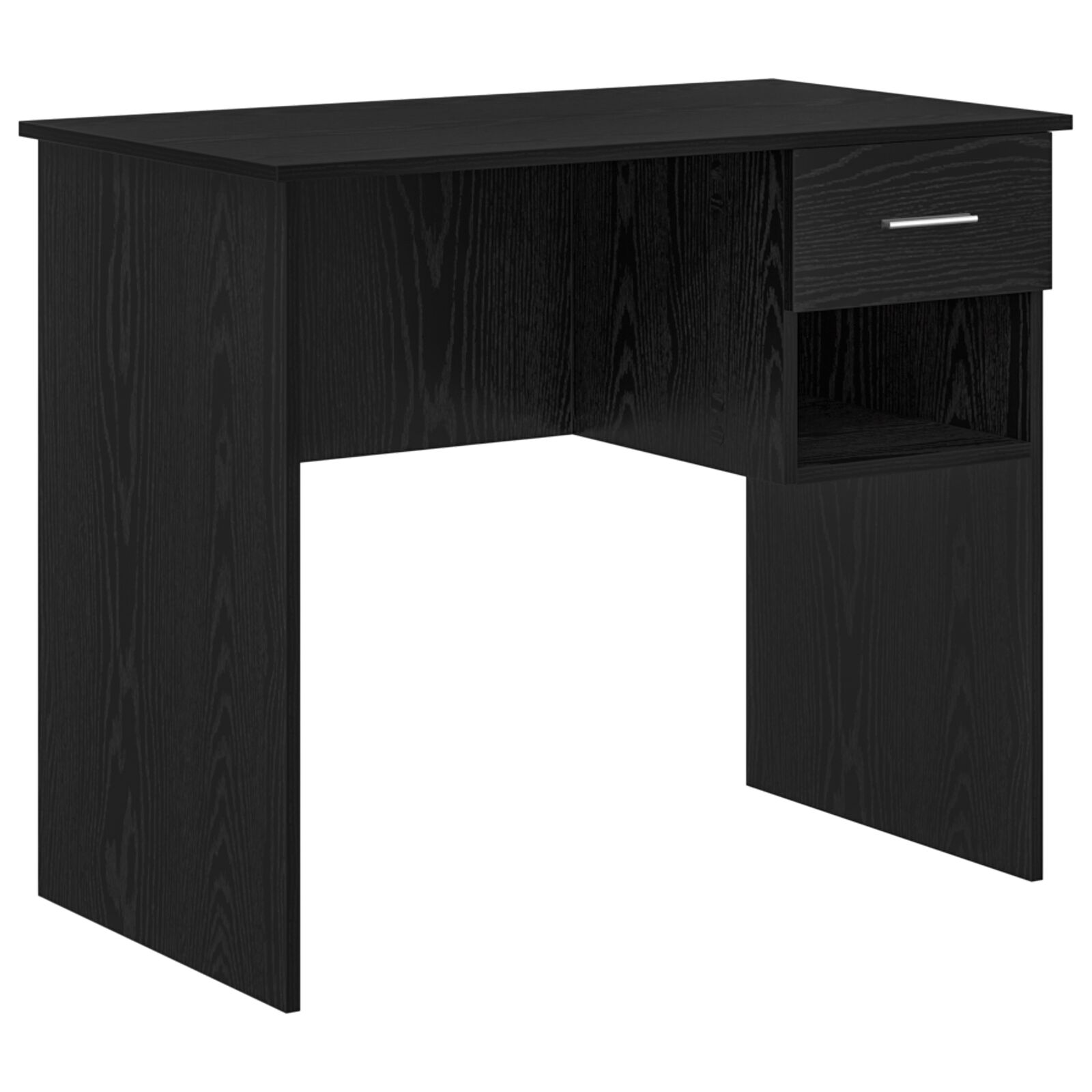 Stol s pohranom Crni hrast 90x49.5x75 cm Konstruirano drvo