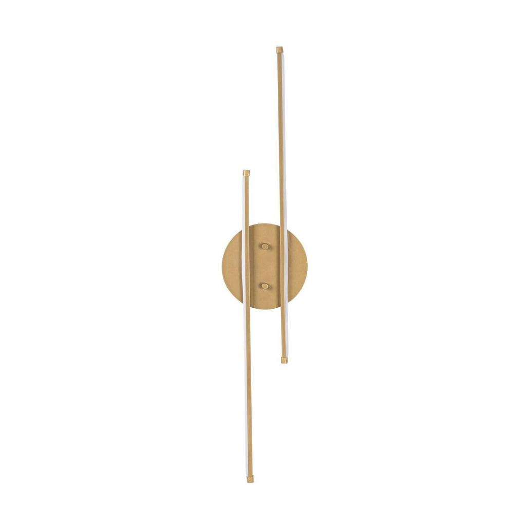 Opviq Wandleuchte gold Metall B/H/T/L: ca. 17x86x5x17 cm