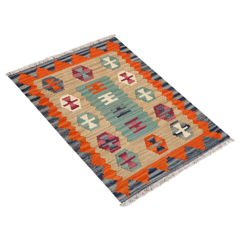 PersaTepp Teppich Kelim Gashgai bunt B/H/L: ca. 64x1x91 cm