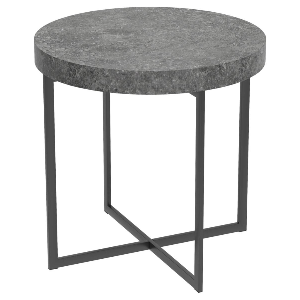 Beistelltisch Celina Beton Optik schwarz B/H/T: ca. 50x50x50 cm