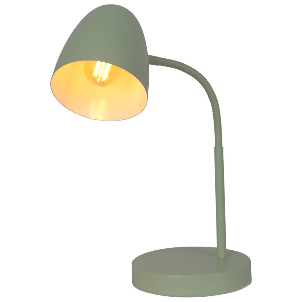 Nowa Tischleuchte 50870114 grün Metall B/H: ca. 20x40 cm E14 1 Brennstellen