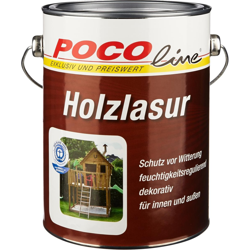 POCOline Acryl Holzlasur weiß ca. 2,5 l