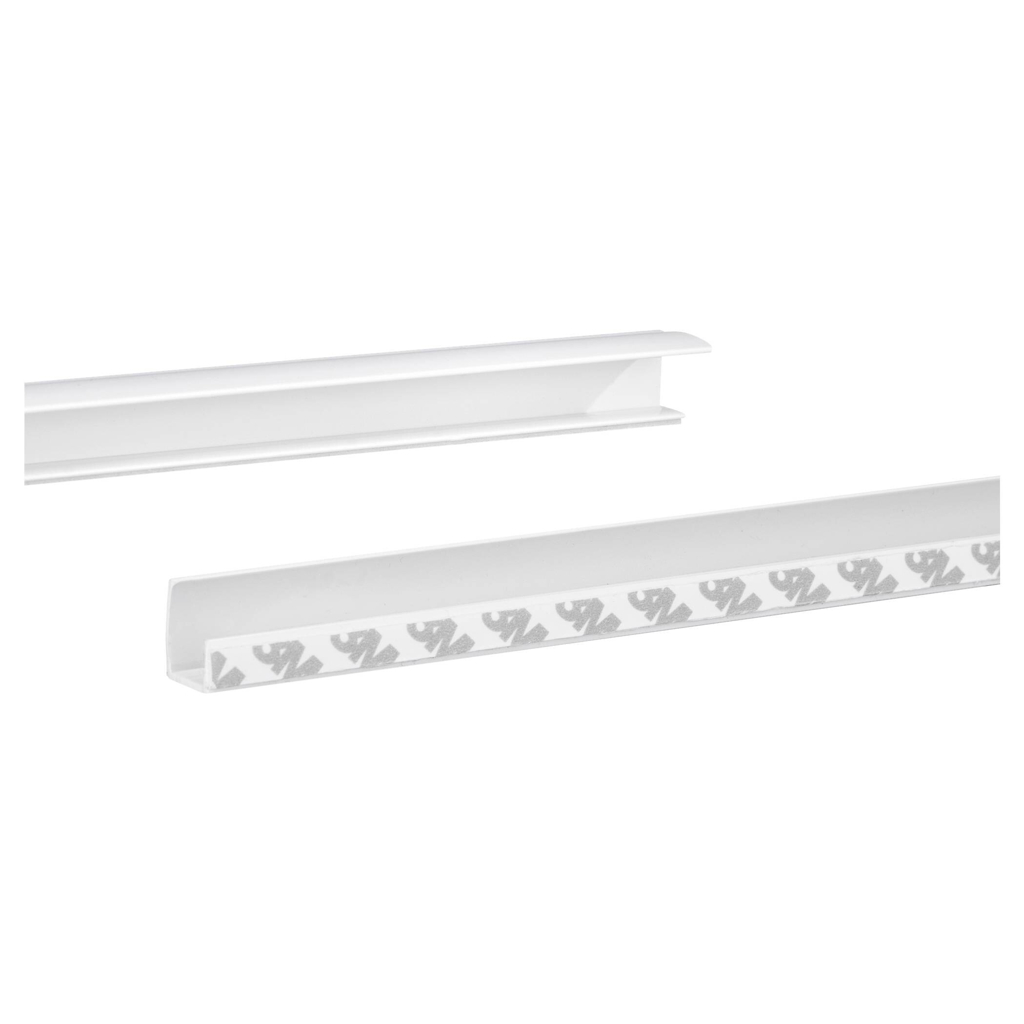 LICHTBLICK Seitenschiene für Rollo weiß 2 Packstücke