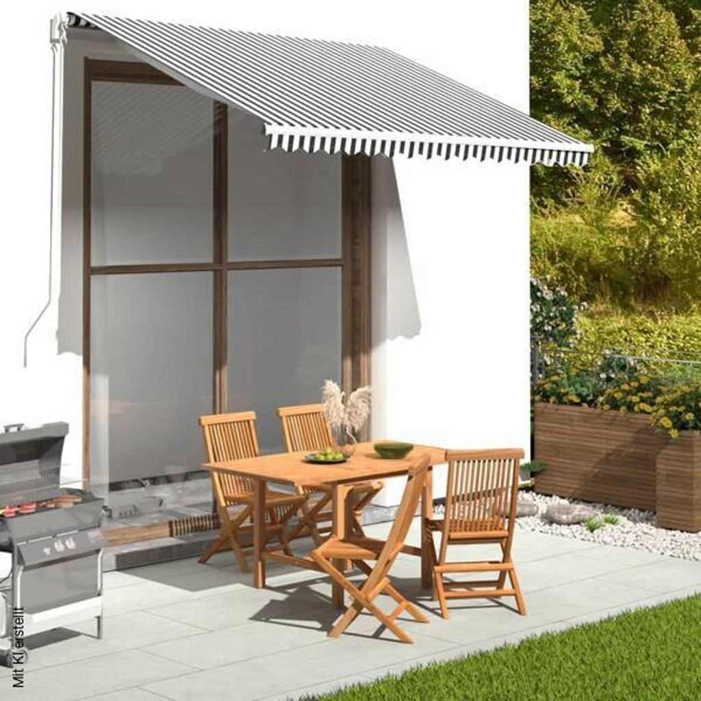 vidaXL Markisenstoff anthrazit B/L: ca. 245x280 cm