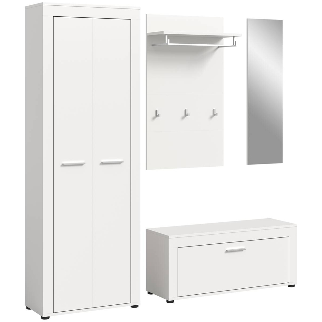 Garderobe JAM weiß B/H/T: ca. 184x191x35 cm