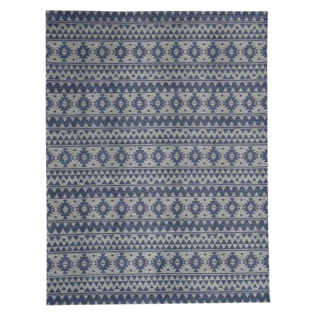 Kayoom Flachgewebeteppich Sunny 210 hellblau B/L: ca. 80x150 cm