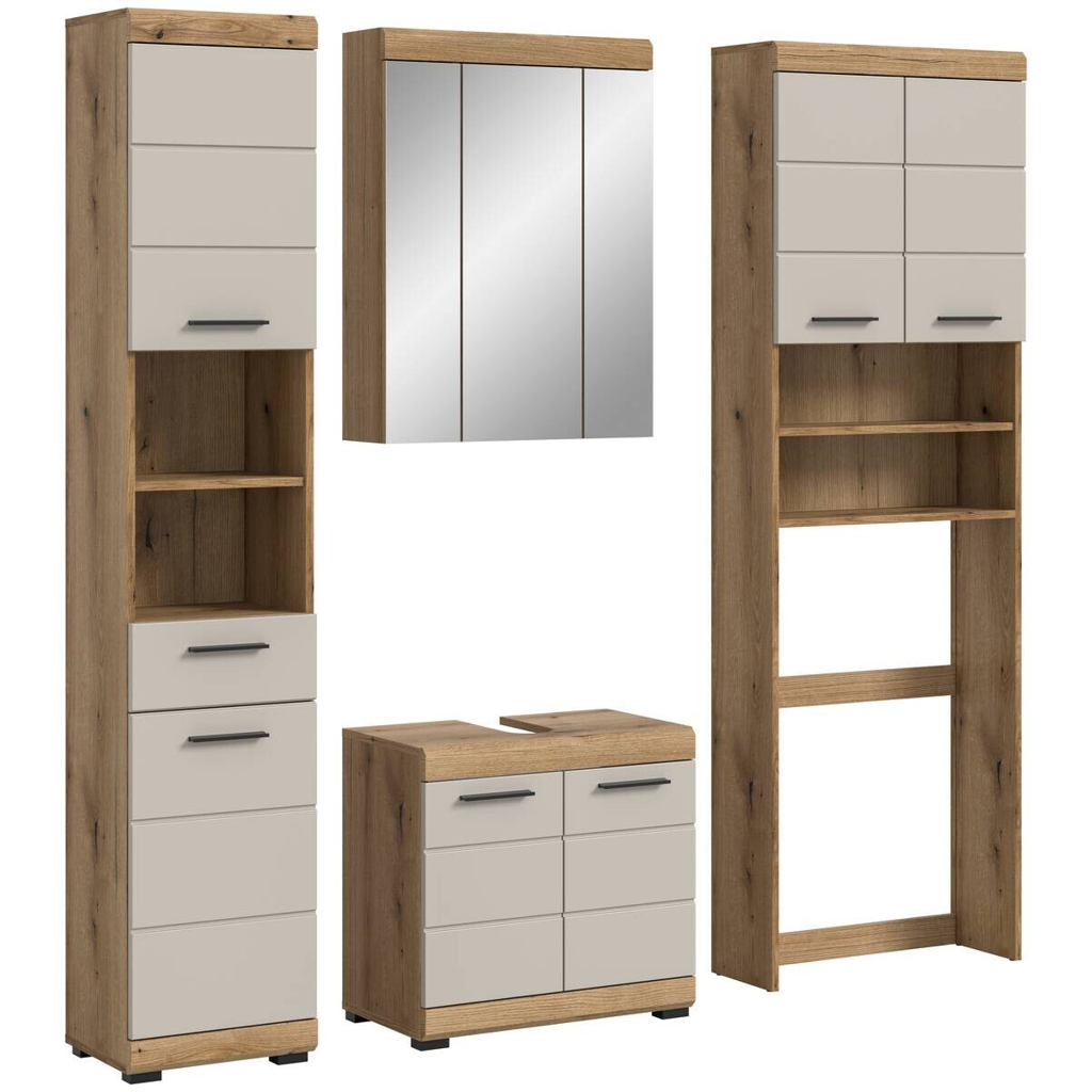 Badezimmer-Set Scout Evoke Oak Nachbildung Kaschmirgrau Nachbildung B/H/T: ca. 190x191x34 cm