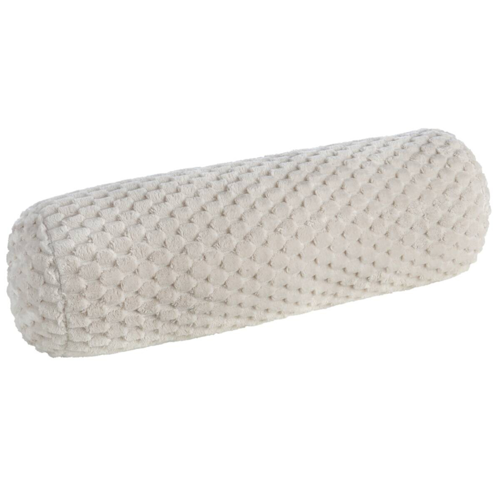 Nackenrolle Wabe beige Polyester L/D: ca. 70x22 cm