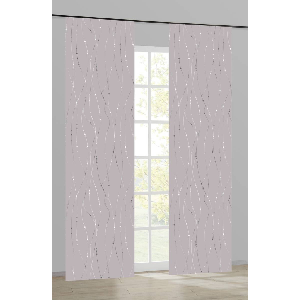 Schiebevorhang New Point silber B/L: ca. 60x245 cm