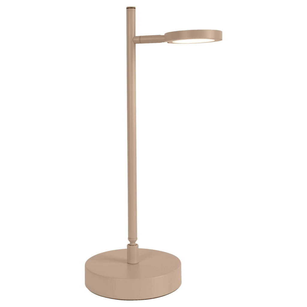 Näve Leuchten LED-Tischleuchte beige Metall B/H/T: ca. 22,6x45x16 cm