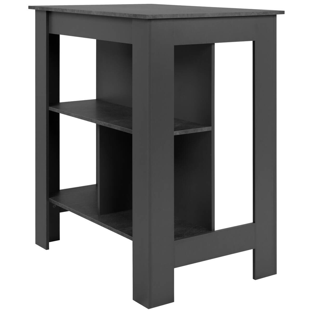 Bartisch Atlanta Schiefergrau Spanplatte B/H/T: ca. 92x106x68 cm