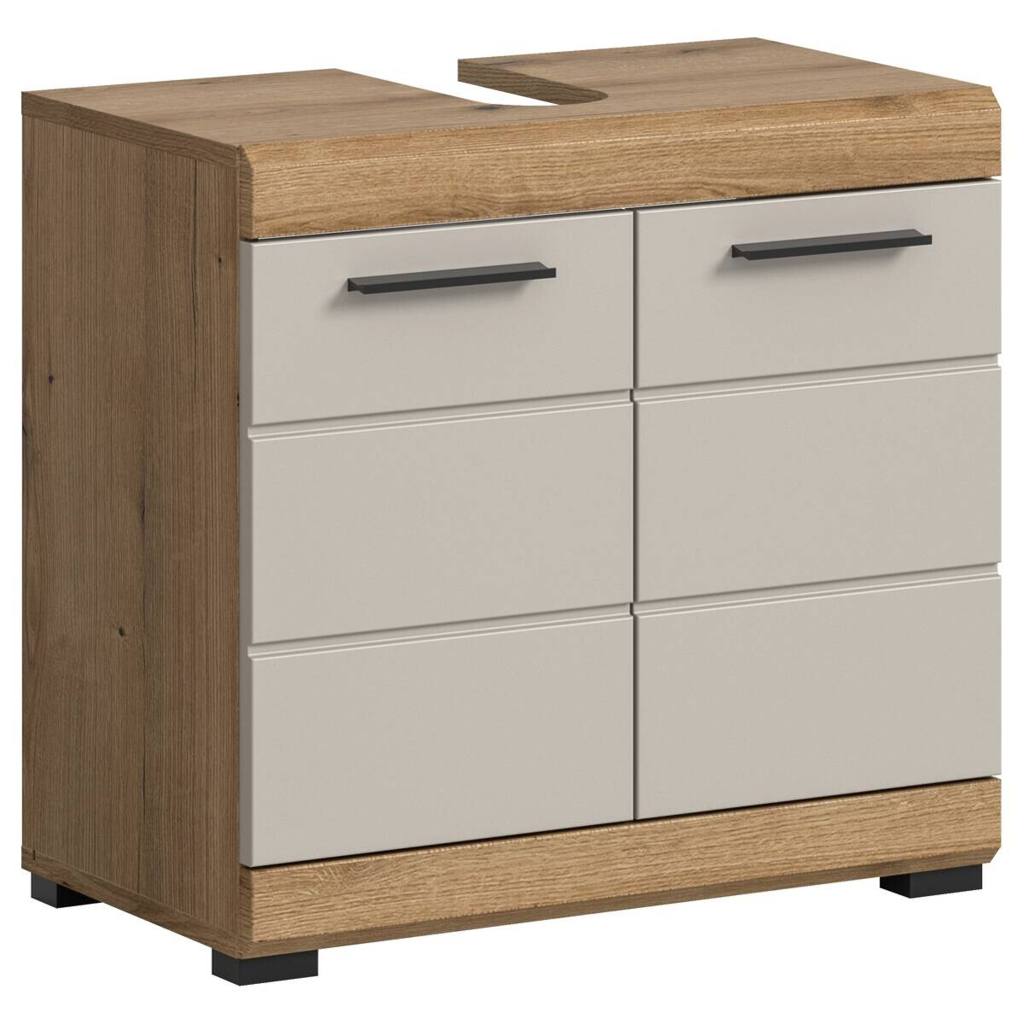 Waschbeckenunterschrank Scout Evoke Oak Nachbildung Kaschmirgrau Nachbildung B/H/T: ca. 60x56x34 cm