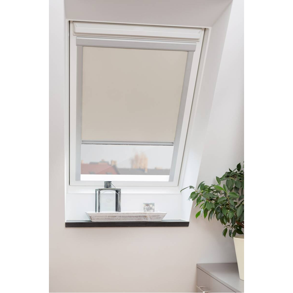 LICHTBLICK Dachfensterrollo Skylight VD creme B/L: ca. 97,3x94 cm