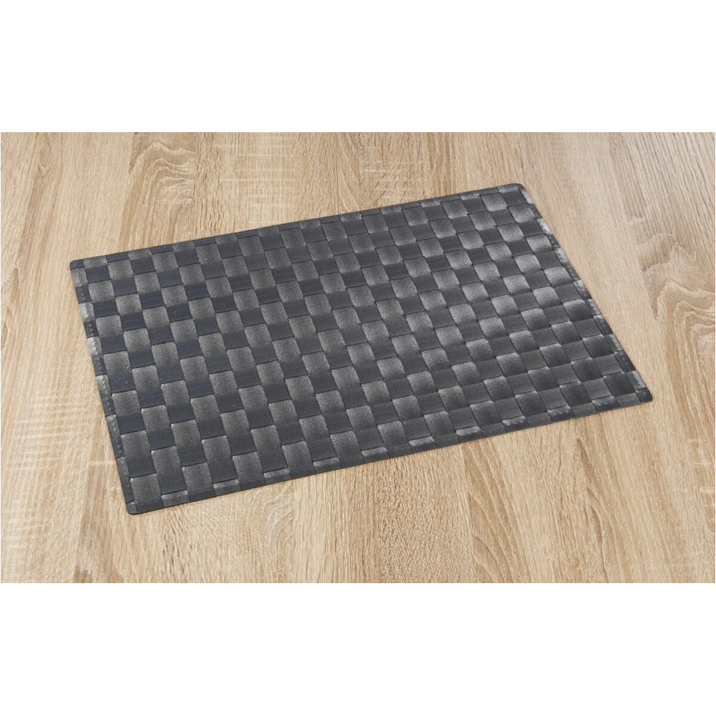 Platzmatte anthrazit Kunststoff B/L: ca. 30x45 cm