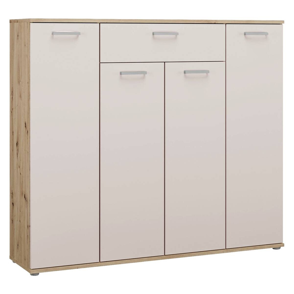 Kommode  Eiche Artisan Nachbildung Eiche Kaschmirgrau Nachbildung B/H/T: ca. 139x121x35 cm