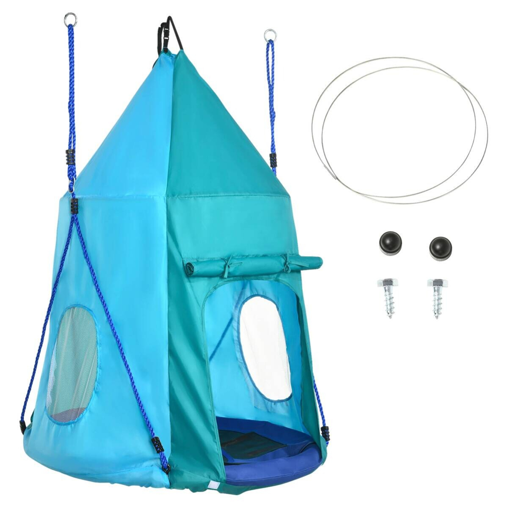Outsunny Schaukel blau B/H/L: ca. 100x100x150 cm