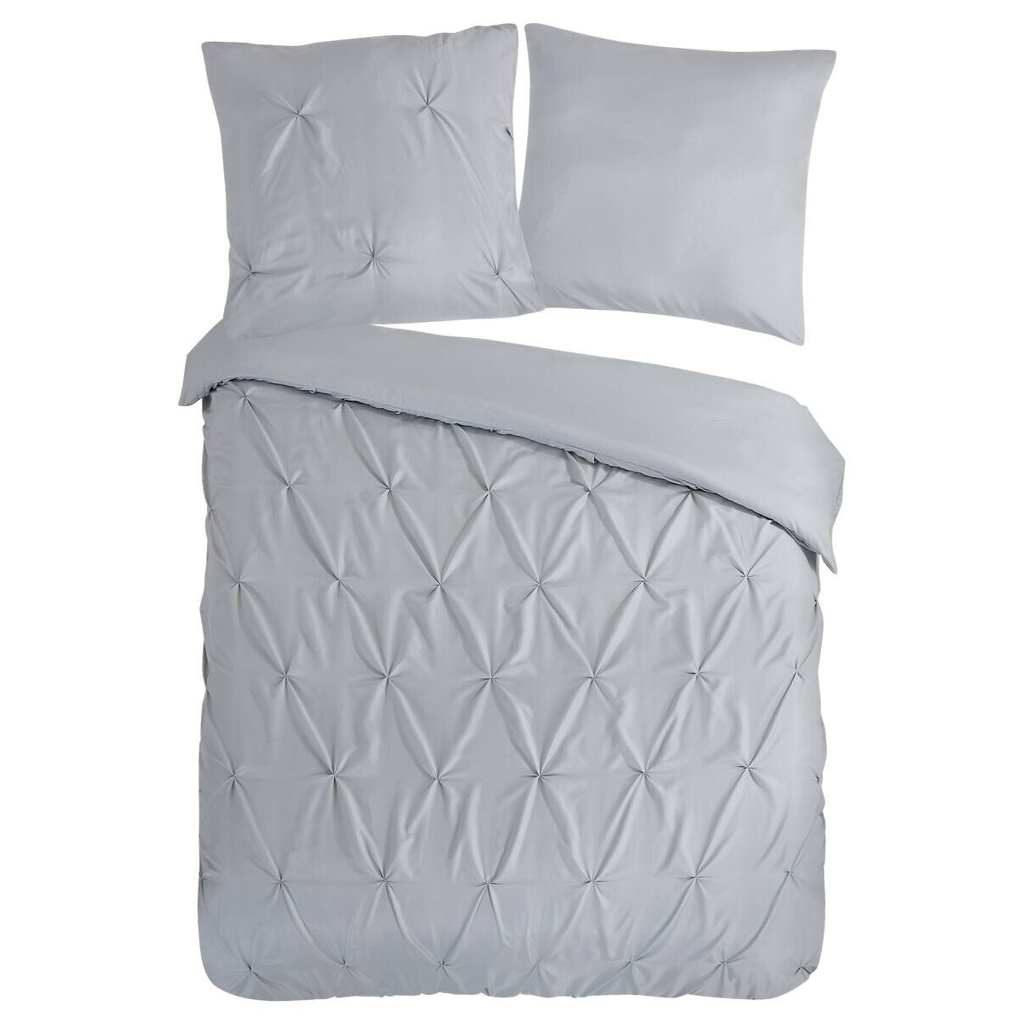 Microfaser Bettwäsche Elegance silber Polyester B/L: ca. 135x200 cm