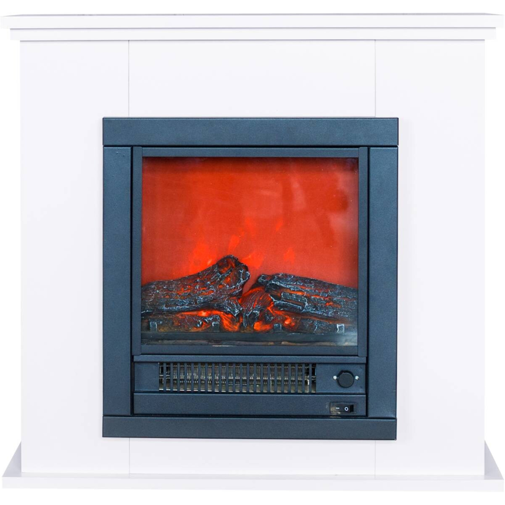 BHP Elektrischer-Kamin B992260 weiß Spanplatte Metall B/H/T: ca. 70x71x19 cm ca. 1150 W