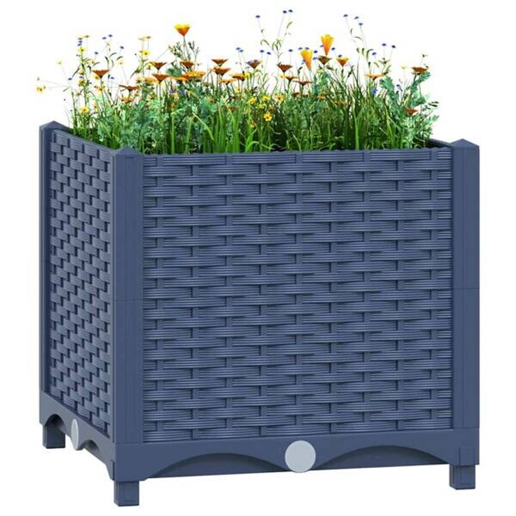 Hochbeet grau Polypropylen B/H/L: ca. 40x38x40 cm