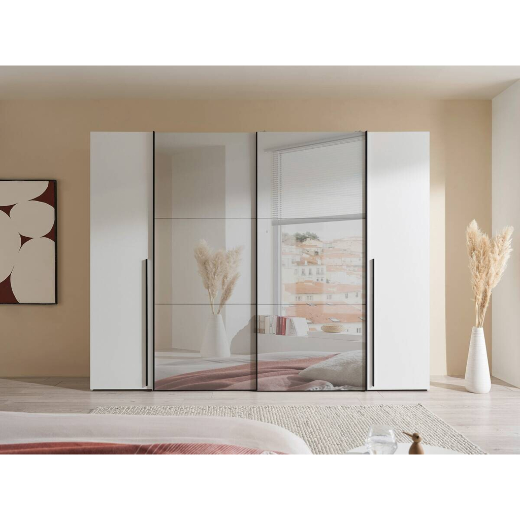 Schwebetürenschrank Maturs weiß B/H/T: ca. 267x205x57 cm