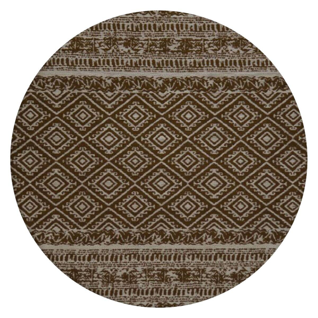 Kayoom Flachgewebeteppich Sunny 110 braun D: ca. 120 cm