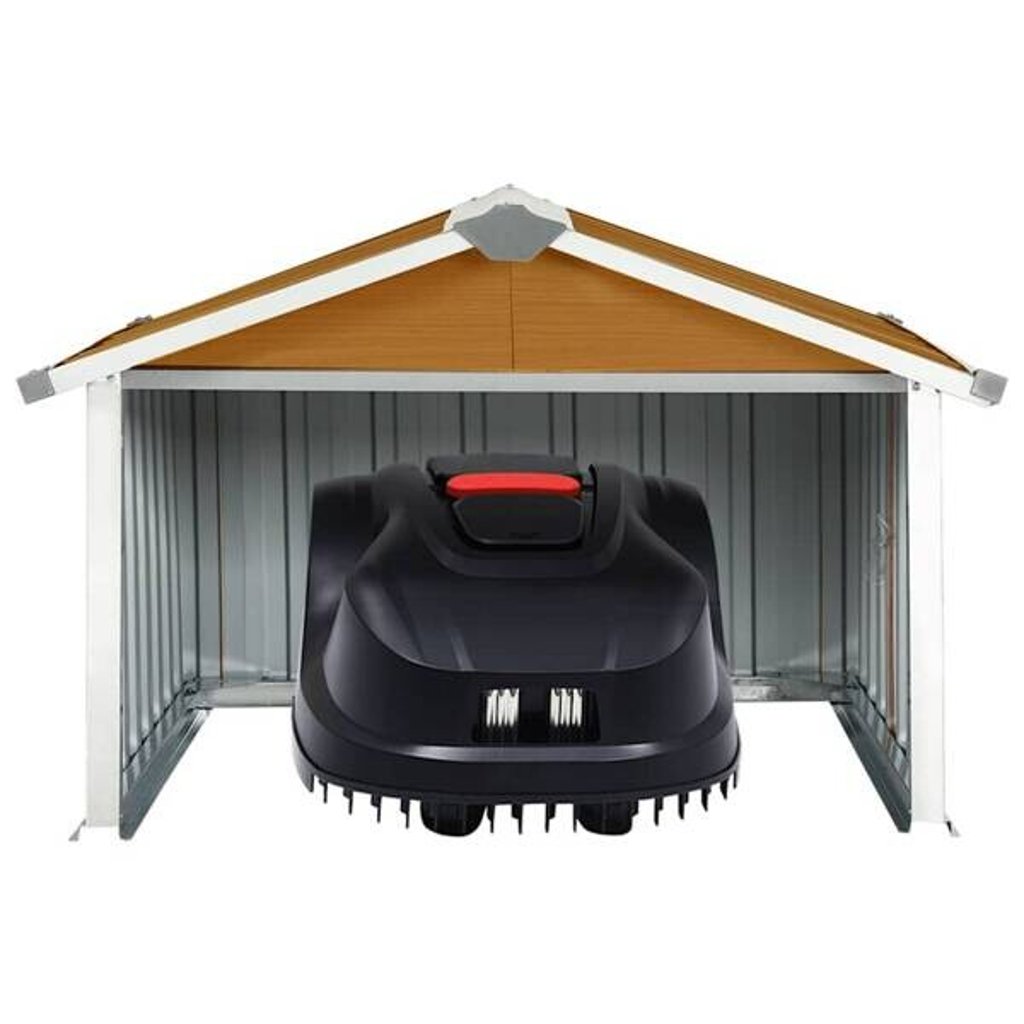 Rasenmäher-Garage braun B/H/L: ca. 97x63x92 cm